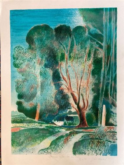 Paul Guiramand | Bouquet de fleurs et Citrons Lithograph signed