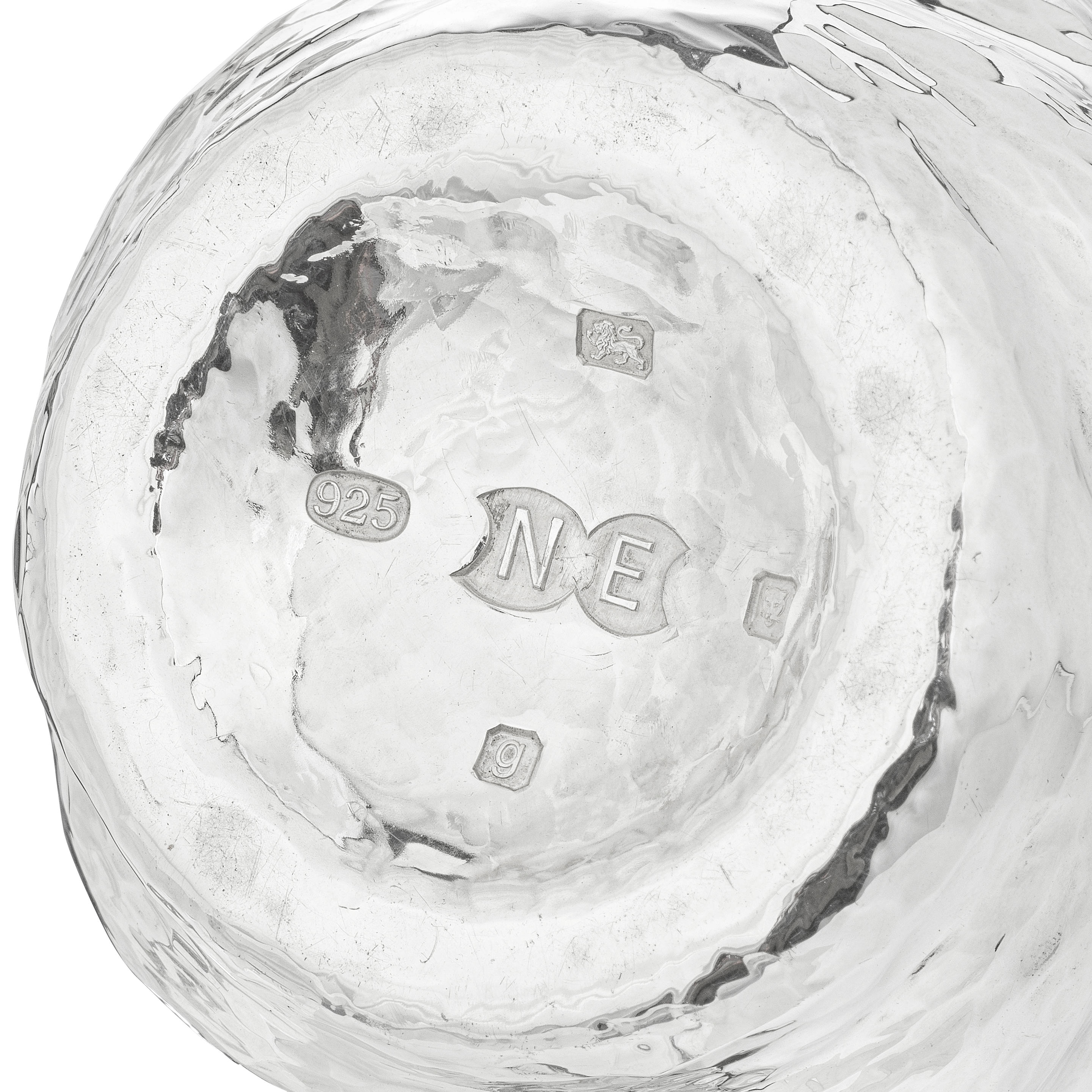 Artwork by Ndidi Ekubia, Two Elizabeth II silver beakers, Made of silver