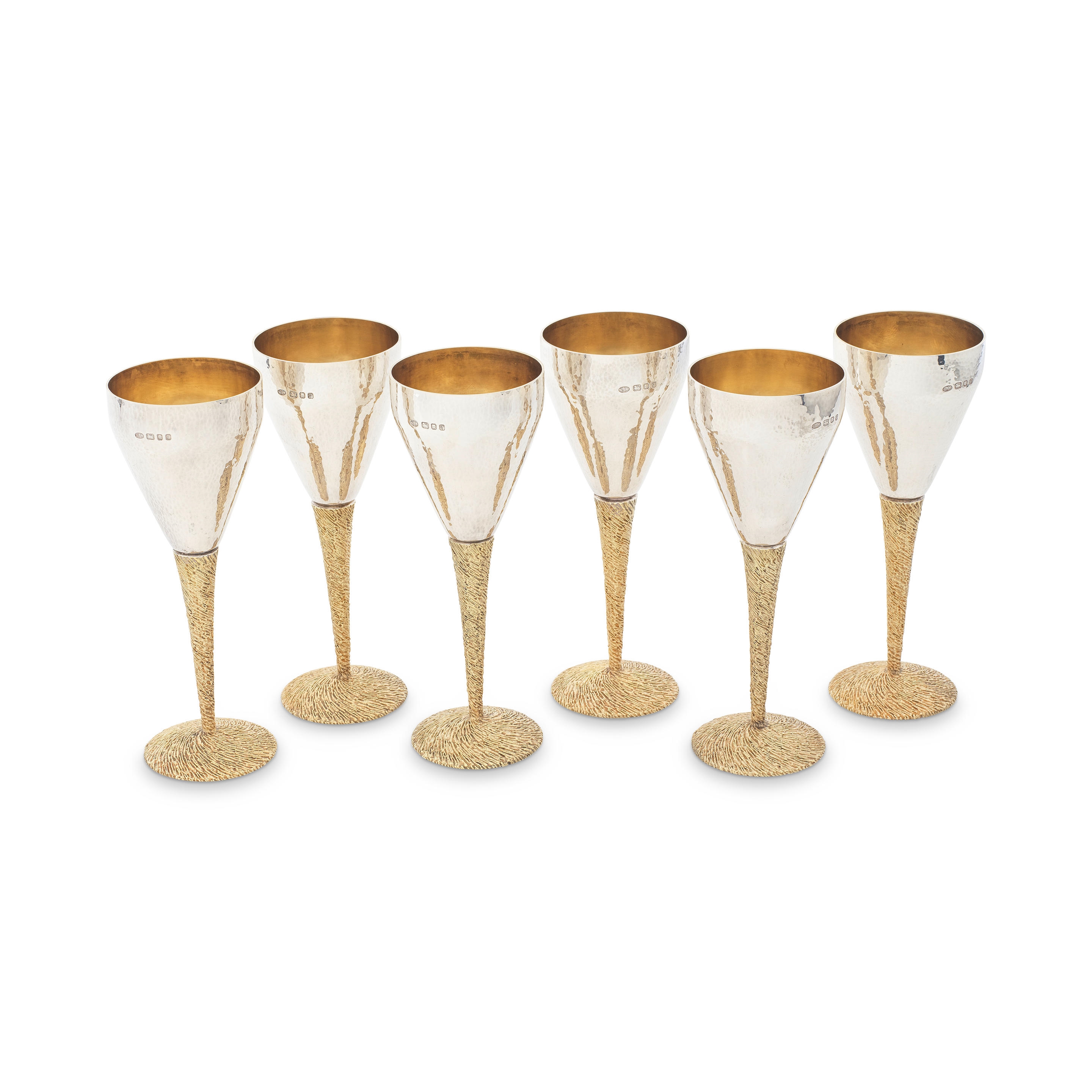 Stuart Devlin | STUART DEVLIN: a set of six silver and silver-gilt ...