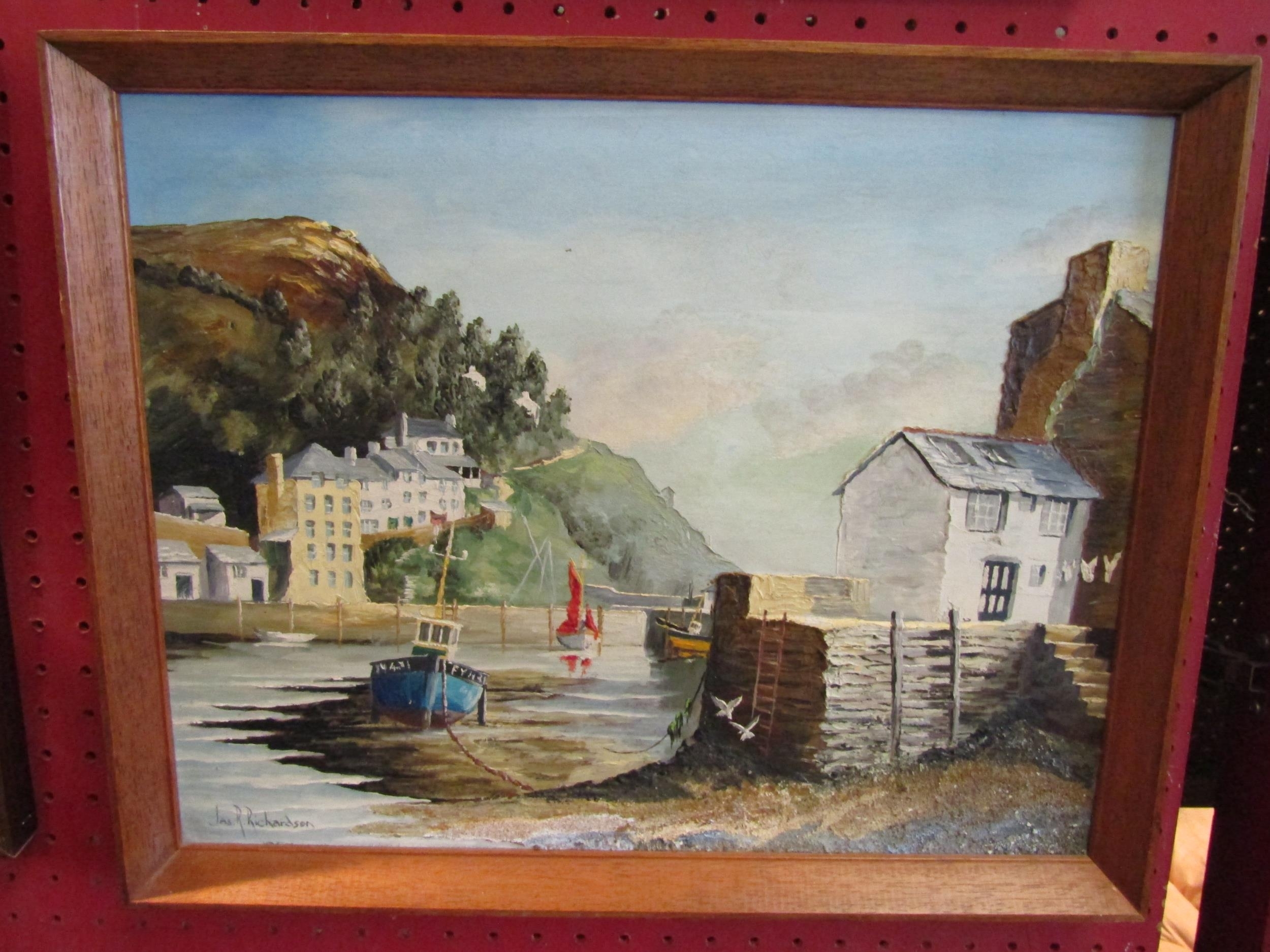 James R. Richardson | view of Polperro Harbour | MutualArt