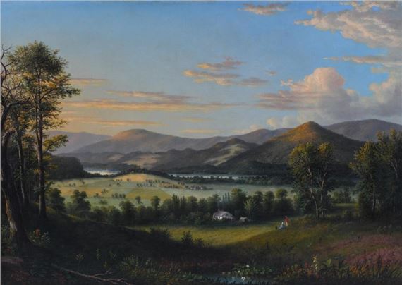 TUSCARORA VALLEY, PENNSYLVANIA by William Coventry Wall, dated 1859