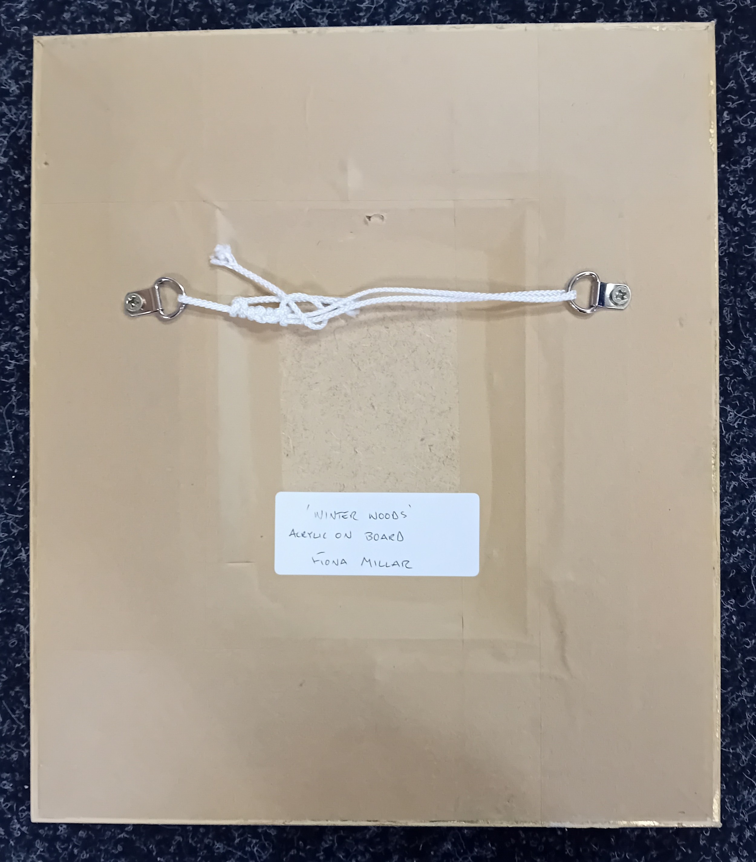 Artwork by Fiona Meller, Acrylic on board titled 'Winter Woods', Made of Acrylic on board