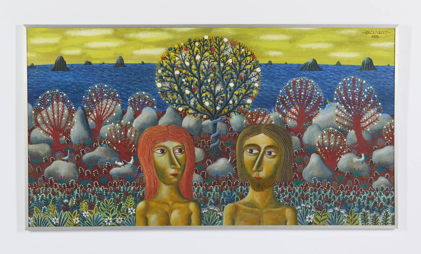 Artwork by Tamás Galambos, EDEN, 1972, Made of Technique : oil on canvas