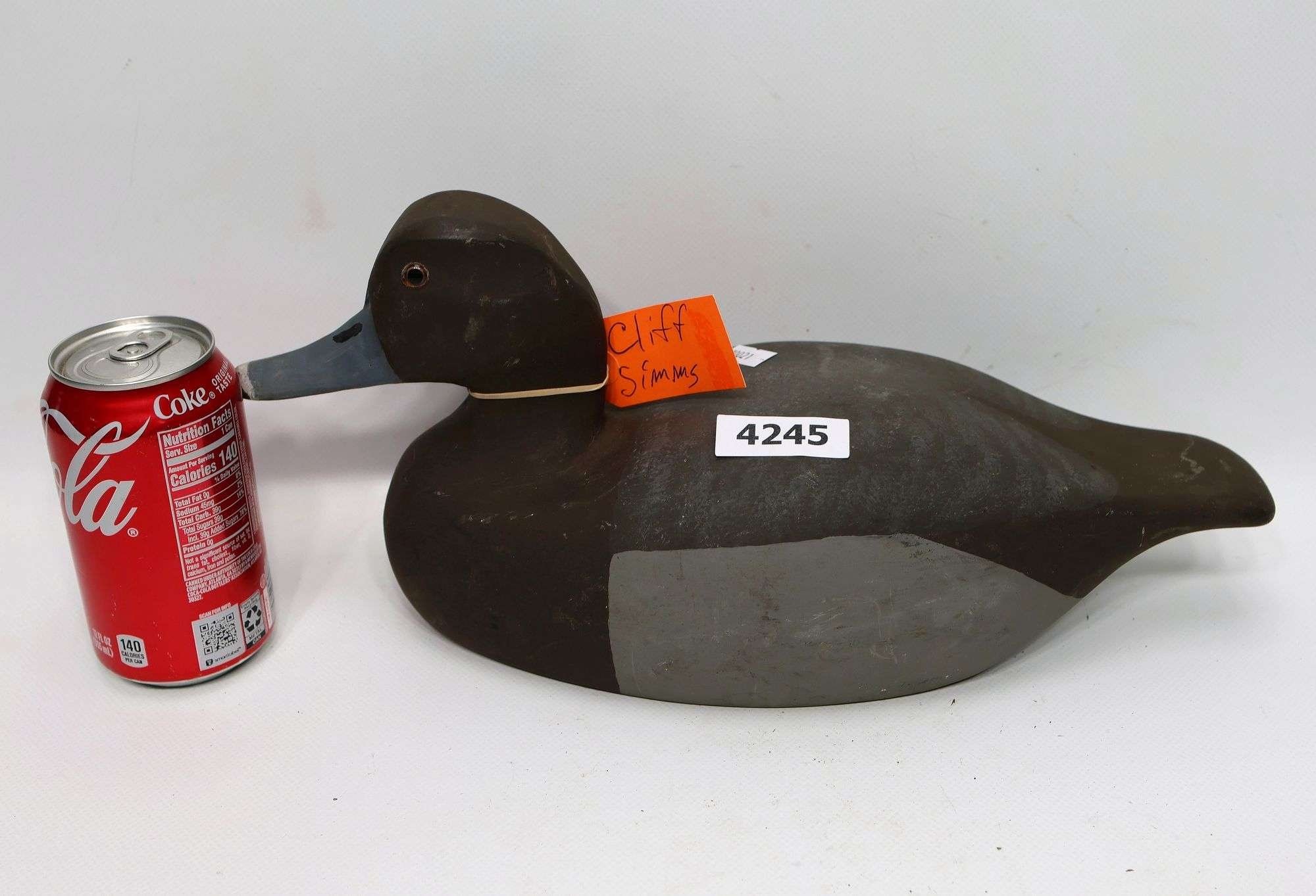 Cliff Simms | Bluebill Duck Decoy | MutualArt