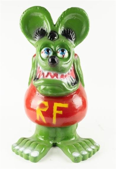 Ed Roth | Retro Rat Fink Metal Statue (1950s) | MutualArt