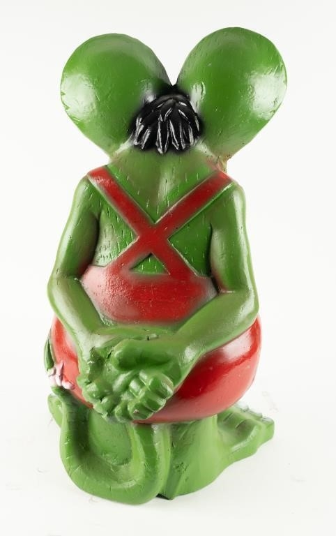 Ed Roth | Retro Rat Fink Metal Statue (1950s) | MutualArt