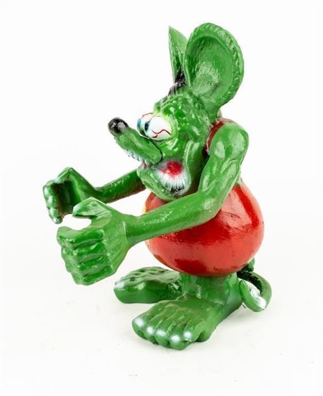 Ed Roth | Retro Rat Fink Metal Statue (1950s) | MutualArt