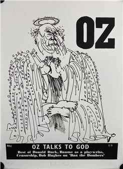 OZ talks to God, Cover for Issue No. 2 OZ Magazine May 1962 Limited Edition - Richard Neville