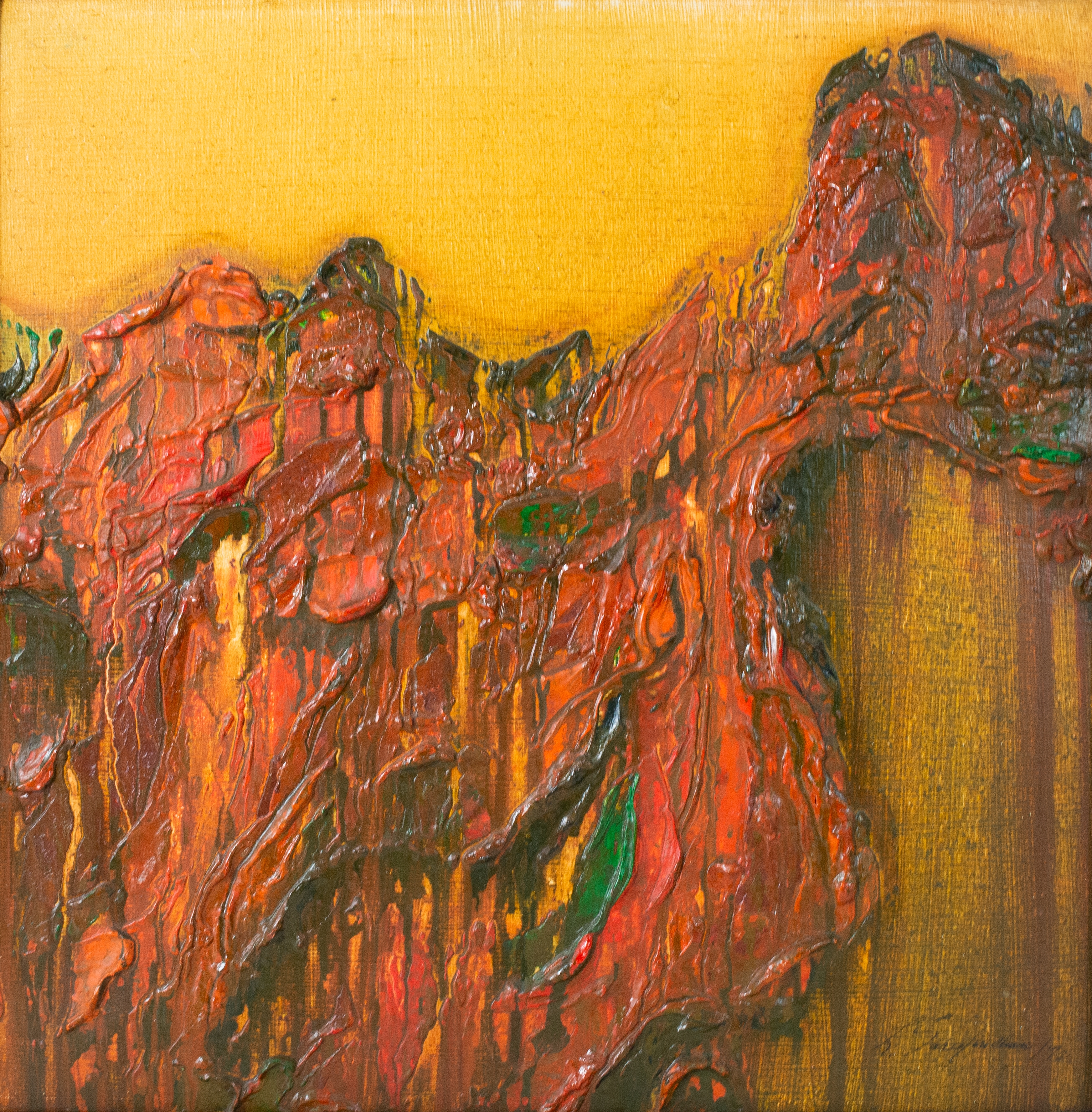 Artwork by Lillian Sarafinchan, No 10, Made of Oil on canvas