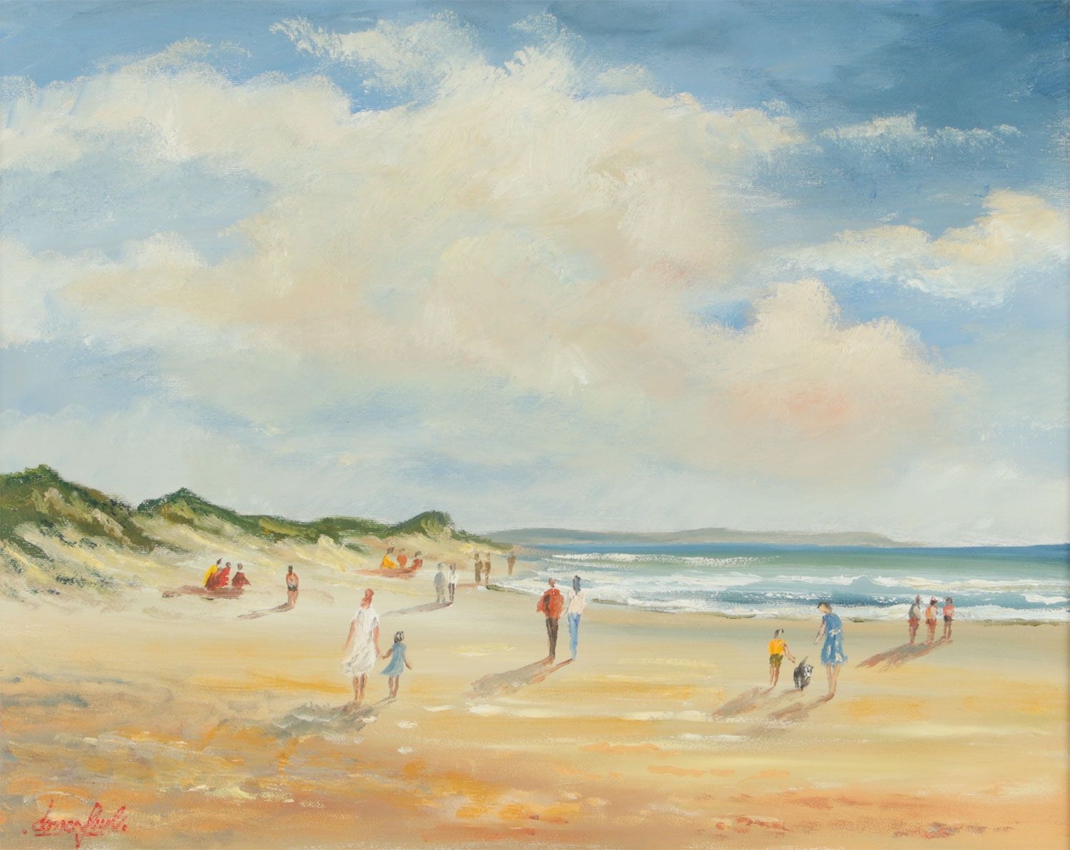 Artwork by Darren Paul, THE SAND DUNES, WHITEROCKS, PORTRUSH, Made of OIL ON CANVAS
