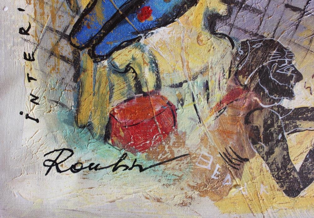 Olga Roubin | Olga Roubin- Original Acrylic On Canvas Violin Case ...