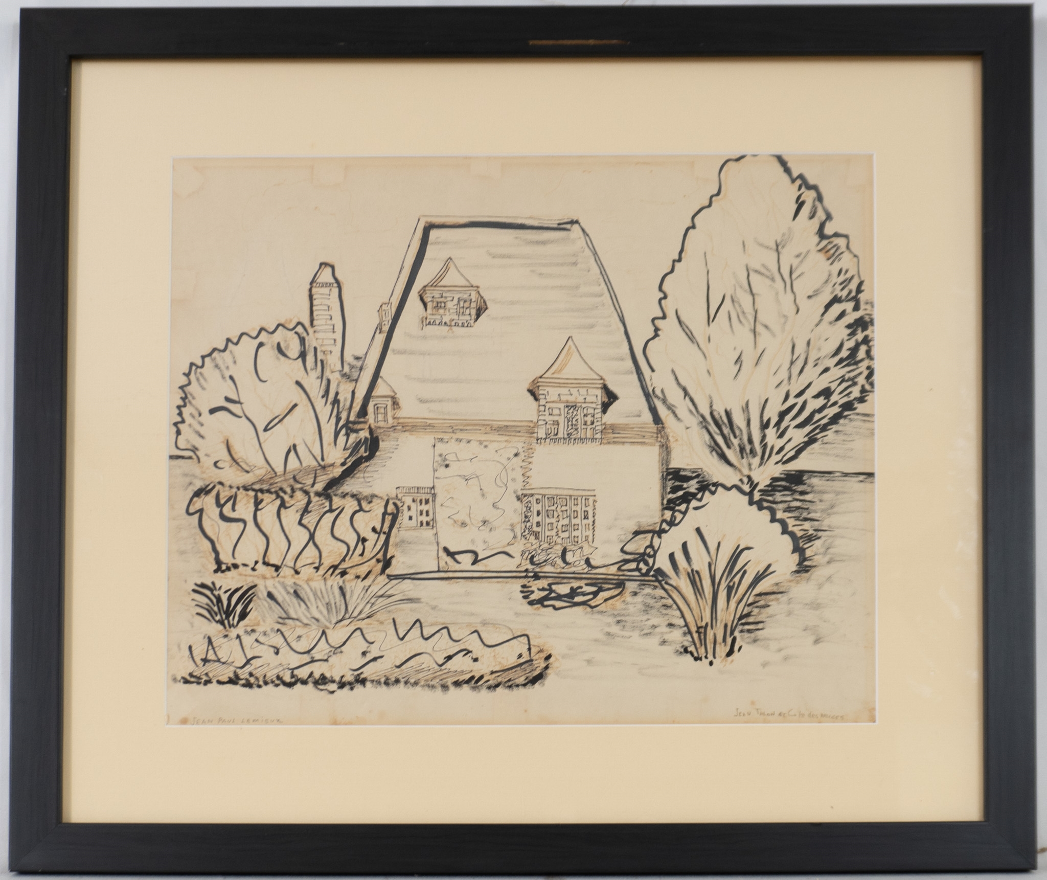 Artwork by Jean Paul (1904-1990), Jean Talon & Cote-des-Neiges, Made of Mixed media on paper