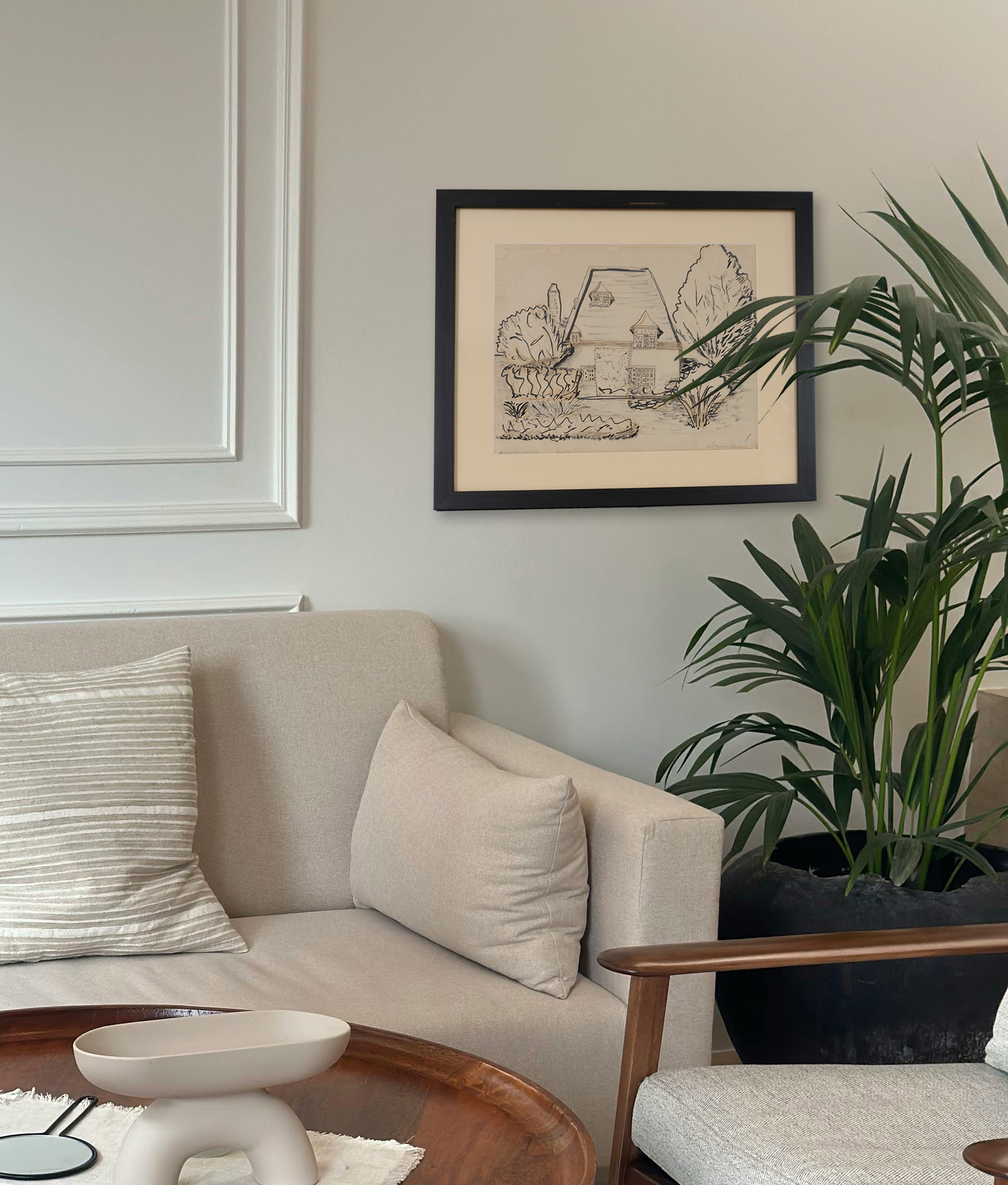 Artwork by Jean Paul (1904-1990), Jean Talon & Cote-des-Neiges, Made of Mixed media on paper