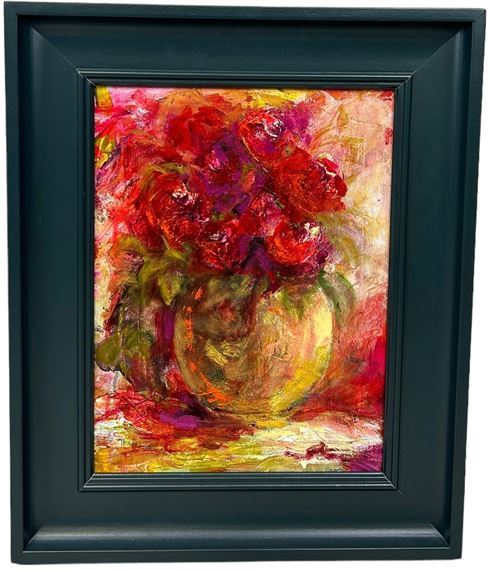 RED AS A RED RED ROSE by Sarah Walker, dated 2019