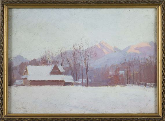 Pejzaż zimowy - Kazimierz Lotocki