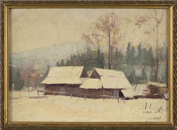 Motyw z Poronina w zimie - Kazimierz Lotocki