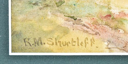 Roswell Morse Shurtleff | RM SHURTLEFF WATERCOLOR LANDSCAPE | MutualArt