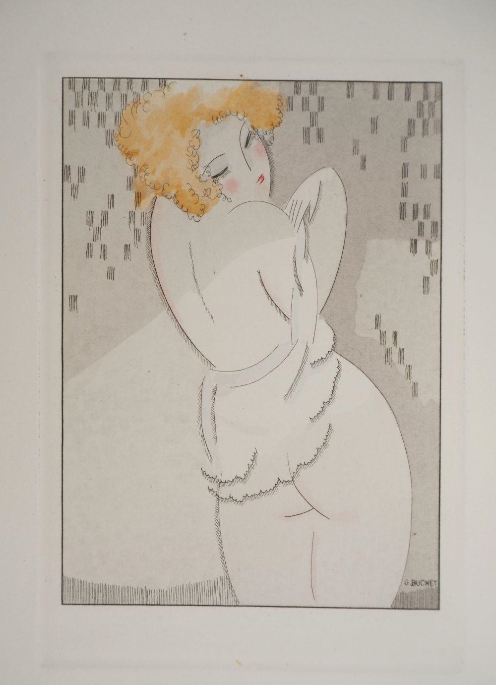 Artwork by Gustave Buchet, Gustave BUCHET - The Intimidated Redhead, Made of Original etching