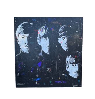 Louis Lochead - Beatles - Mixed Media on Canvas - Louis Lochead