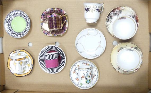 Royal Worcester | Six Matching Coffee Cans and Saucers together with ...
