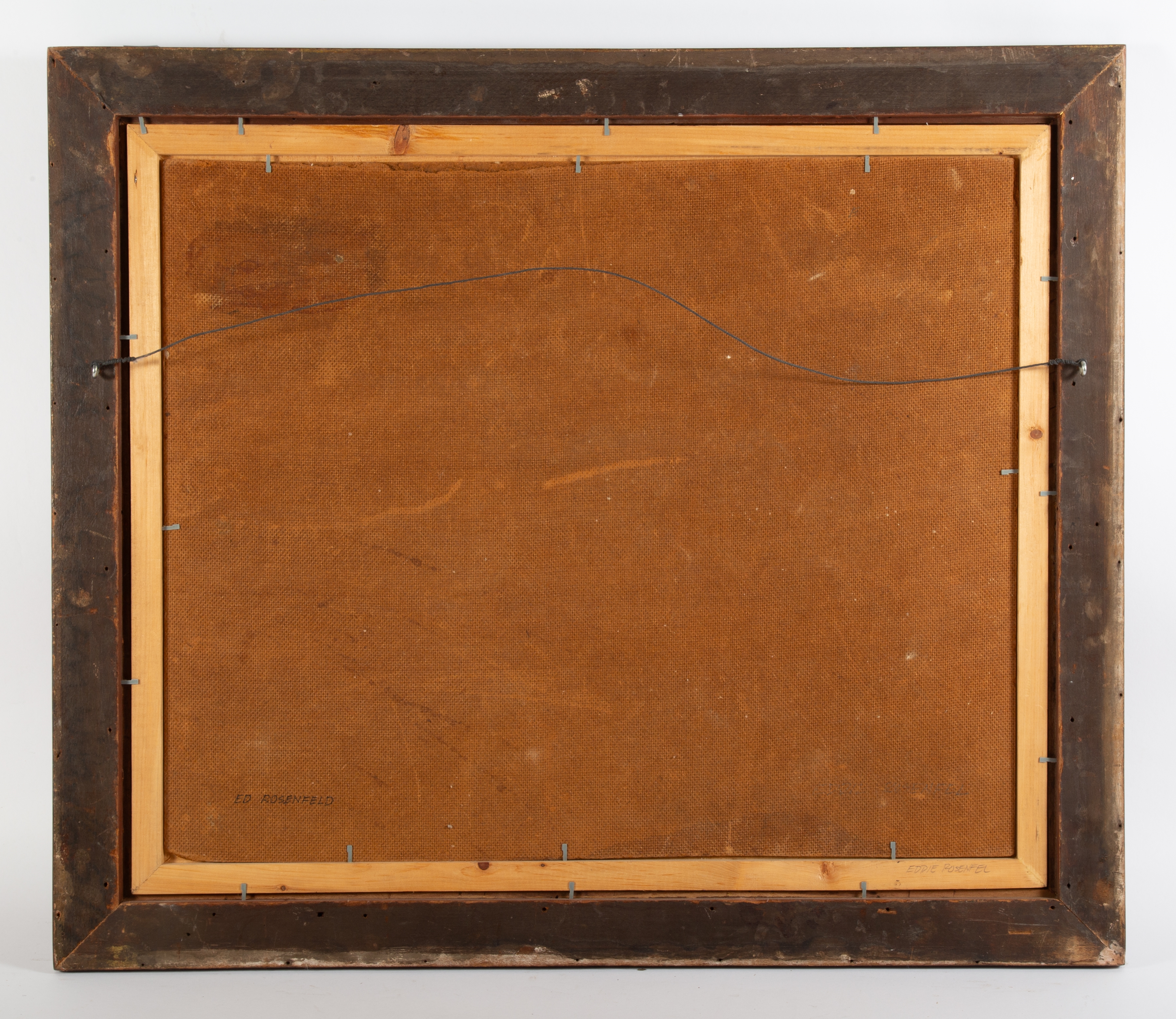 Edward Rosenfeld | Nautical scene; oil on masonite; signed on reverse ...