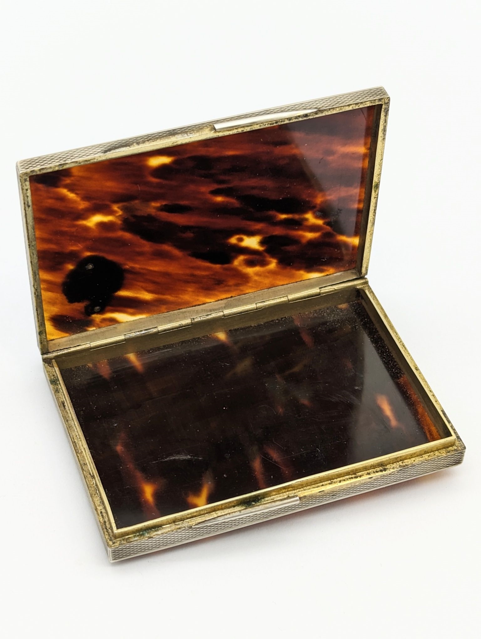 Sterling | ANTIQUE STERLING SILVER TORTOISESHELL CARD CASE | MutualArt