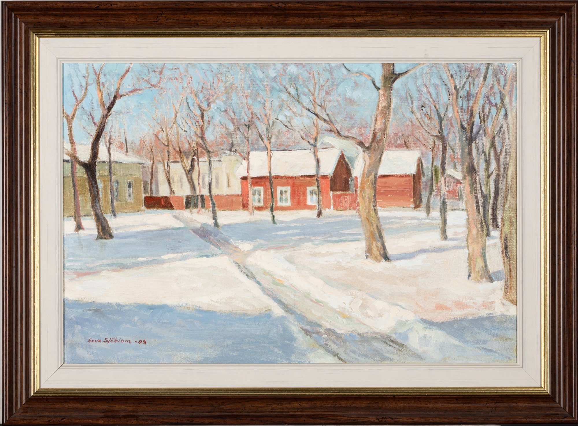 Artwork by Ecca Sjöblom, Landscape, Made of oil