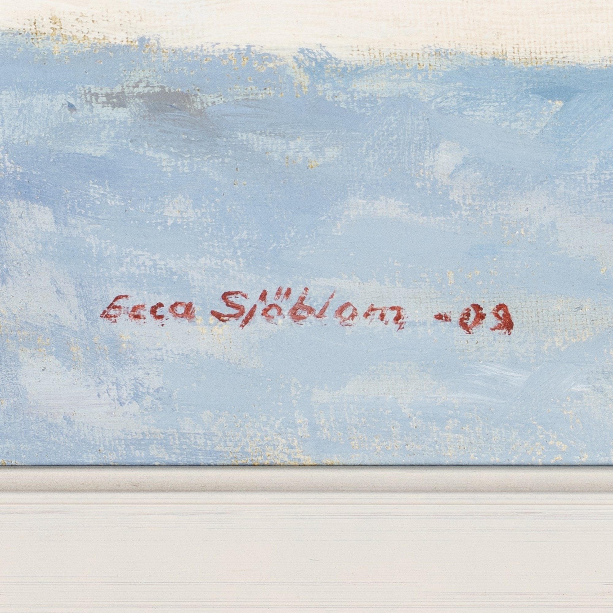 Artwork by Ecca Sjöblom, Landscape, Made of oil