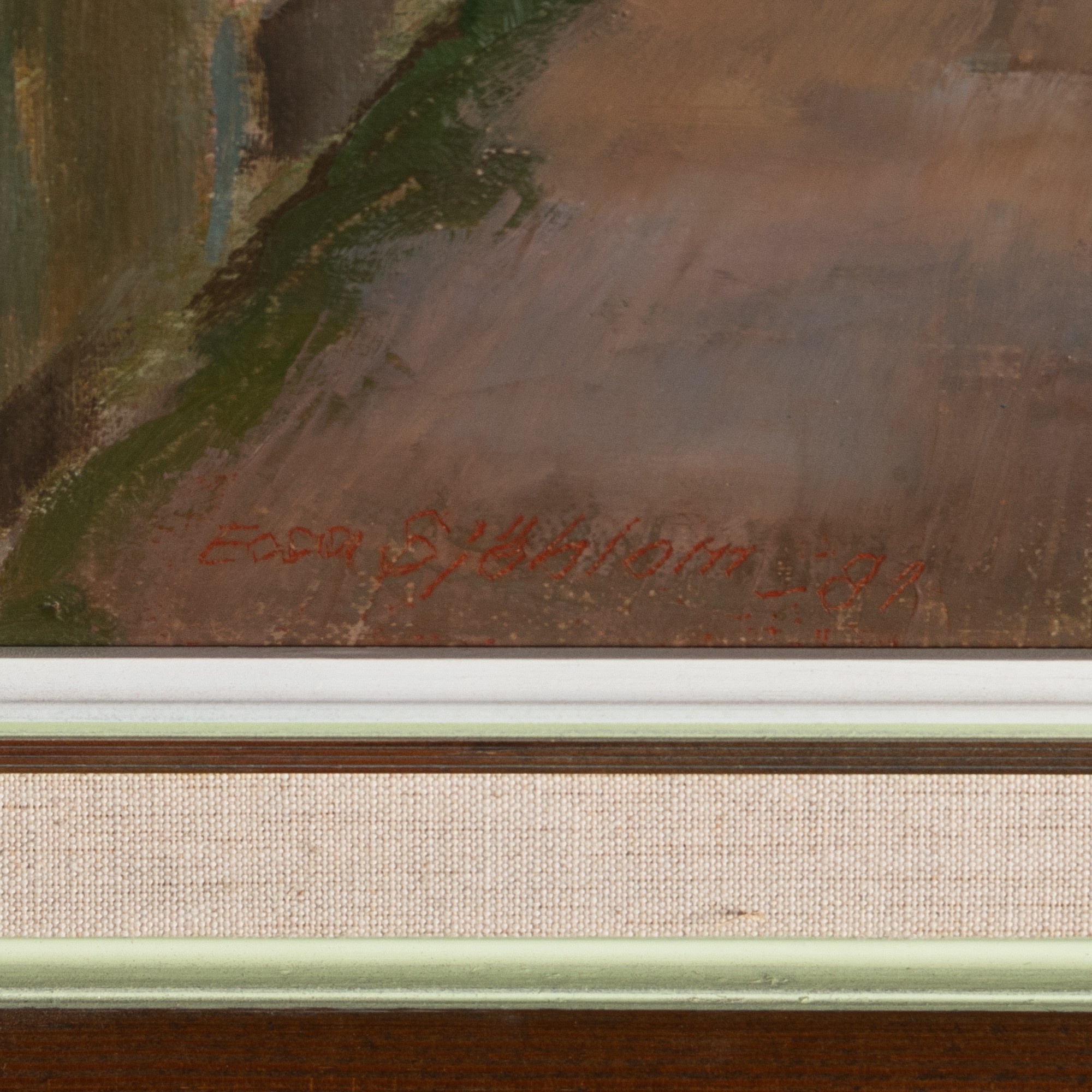 Artwork by Ecca Sjöblom, Tammisaari, Made of oil