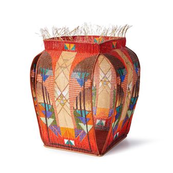 JEANETTE AHLGREN (20TH/20ST CENTURY) WOVEN GLASS STRUCTURE NO. 84 "ALBION," - Jeanette Ahlgren