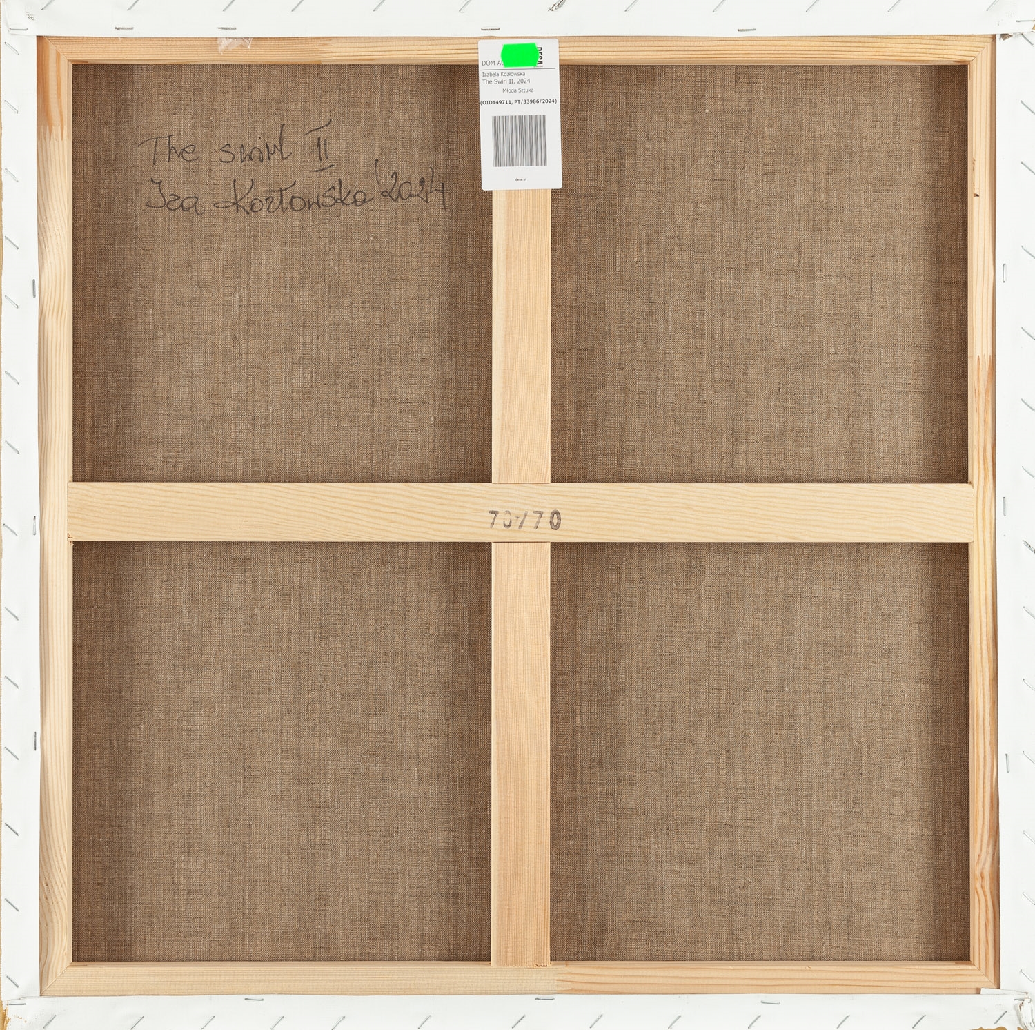 Artwork by Izabela Kozłowska, The Swirl II, Made of acrylic/canvas