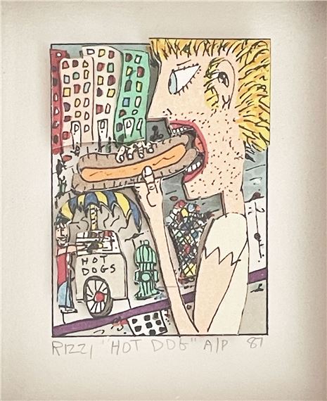 James Rizzi | James Rizzi - Hot Dog (1987) | MutualArt