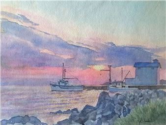 Pink Sky at Night, Winterton - Edwin Snook