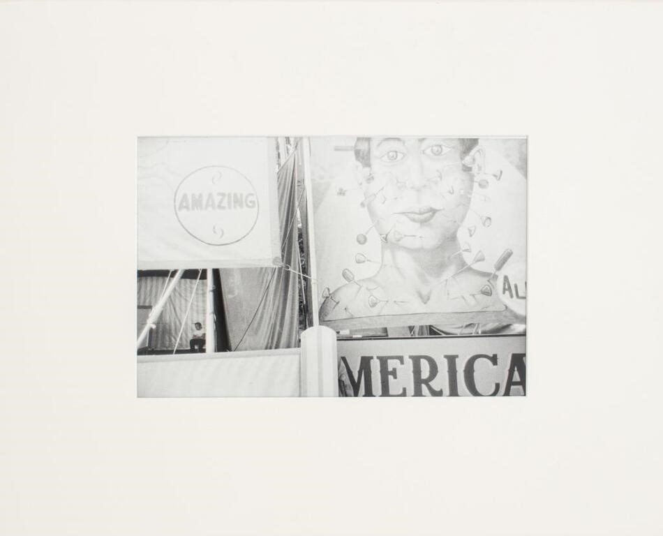 Artwork by Charles Harbutt, Charles Harbutt "Amazing Merica" Gelatin Print, Made of black and white photography