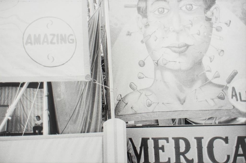 Artwork by Charles Harbutt, Charles Harbutt "Amazing Merica" Gelatin Print, Made of black and white photography