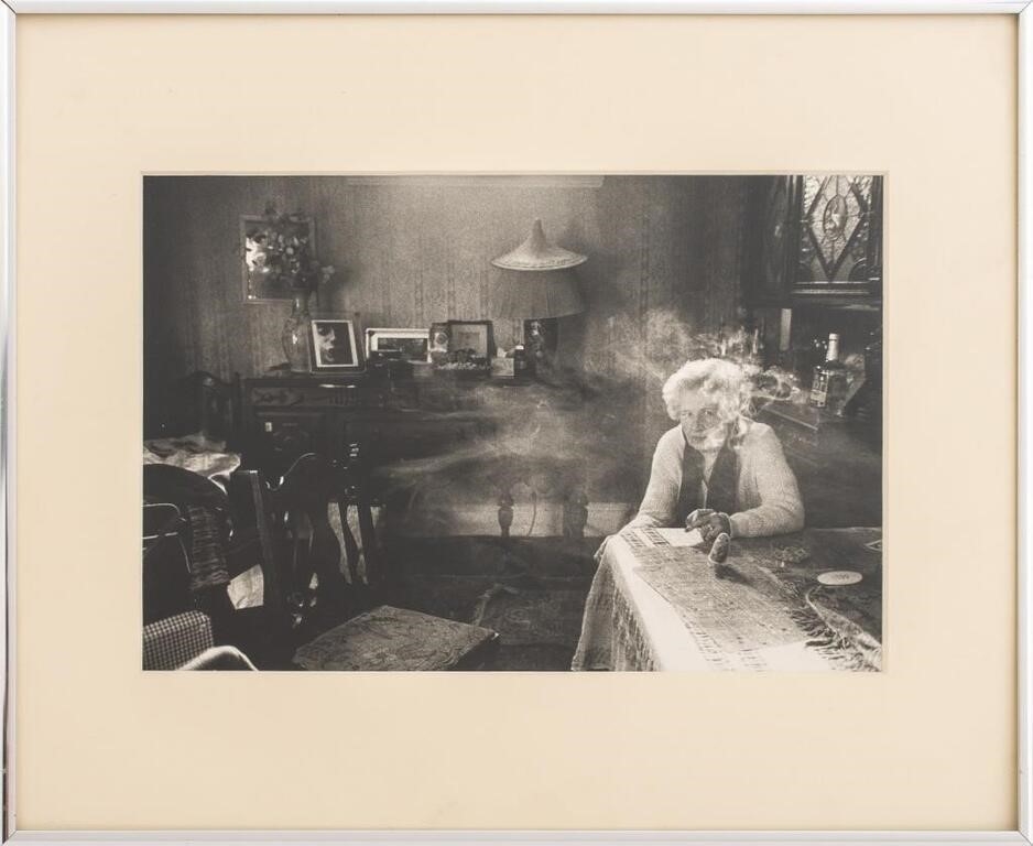 Artwork by Sylvia Plachy, Sylvia Plachy "After the Funeral" Gelatin Print, Made of black and white photography