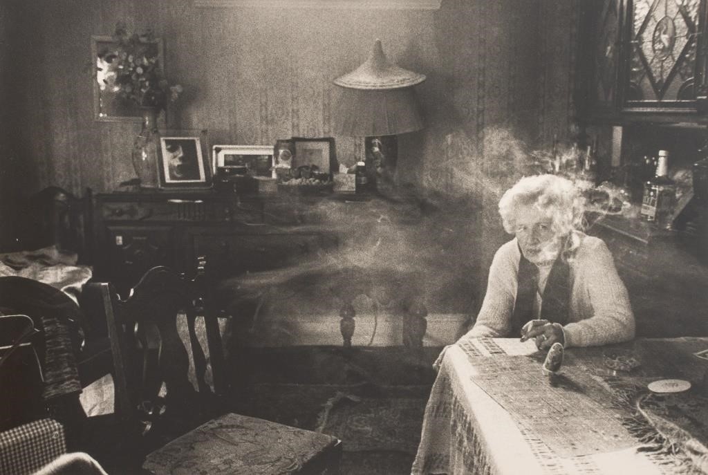 Artwork by Sylvia Plachy, Sylvia Plachy "After the Funeral" Gelatin Print, Made of black and white photography