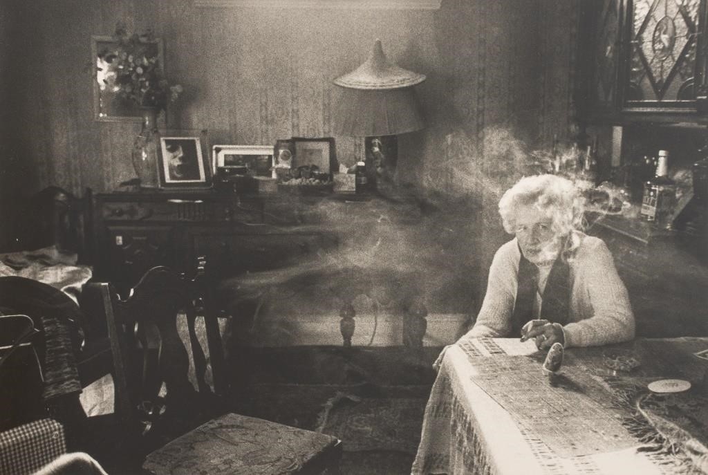 Artwork by Sylvia Plachy, Sylvia Plachy "After the Funeral" Gelatin Print, Made of black and white photography