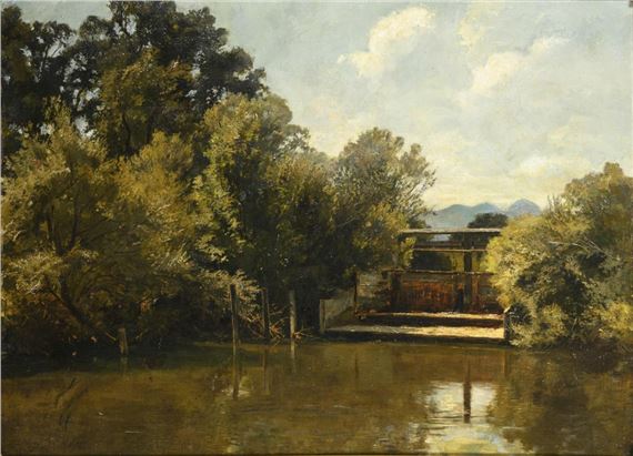 Am Wehr - Gustav von Bechtolsheim