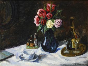 Still life with roses - Emil Ebner