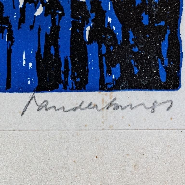 Artwork by Jessica Vandenburg, COLOURED ETCHING OF A HORSE SIGNED 'VANDENBURG, Made of COLOURED ETCHING