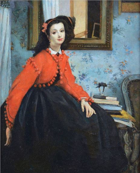 James Jacques Joseph Tissot | Portrait of Mademoiselle LL | MutualArt
