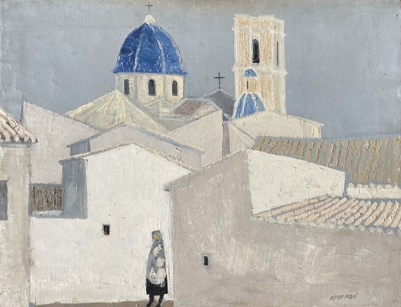 Artwork by Henri Van Moé, Henri Van Moé (1930-1989) Altea, Alicante, Oil on canvas Signed lower right Titled and localized on back H: 50x65 cm, Made of Oil on canvas
