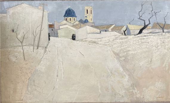 Henri Van Moé (1930-1989) Altea - Alicante - Spain, Oil on canvas Signed lower right Titled and localized on back H : 60x100 cm by Henri Van Moé