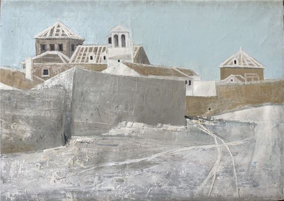 Henri Van Moé (1930-1989) Antequera, Oil on canvas Titled on back H: 65x92 cm by Henri Van Moé