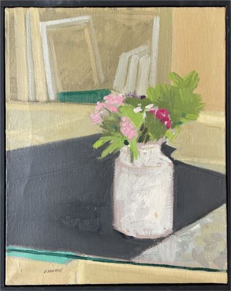 Henri Van Moé (1930-1989) Untitled (Still life with bouquet), Oil on canvas Signed lower left H: 41x32.5 cm by Henri Van Moé