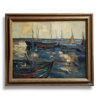 Thoniers amarrés - Jean Baptiste Grancher