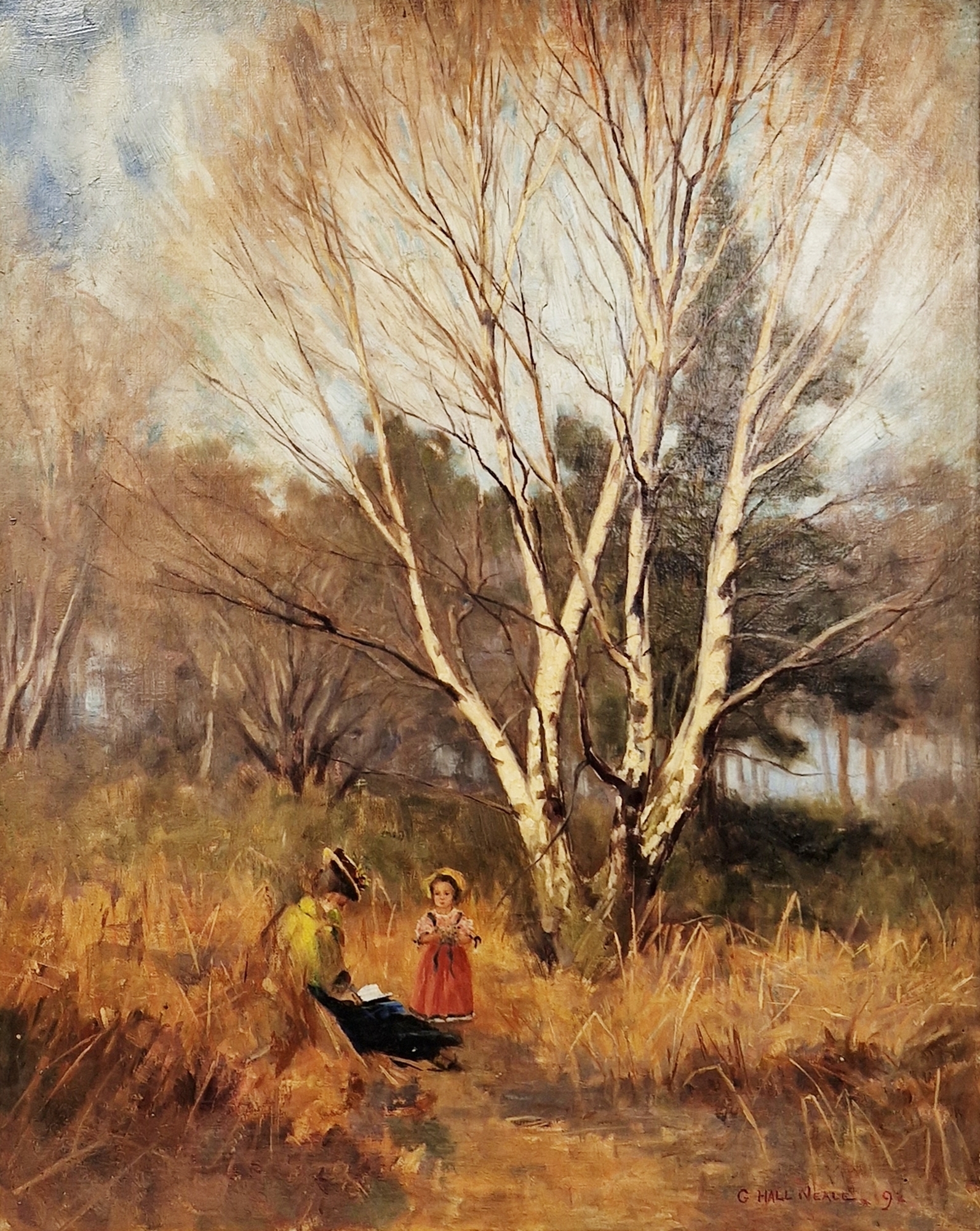 George Hall Neale | George Hall-Neale (1863-1940) Oil on canvas Mother ...