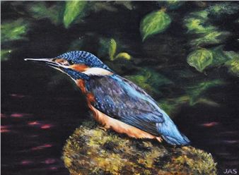 A Kingfisher on the Lookout - J. A. Soames