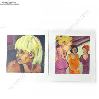 GLENYS CULLIMORE ACRYLIC ON CANVAS ‘MISGUIDED’ & ‘GIRL WITH YELLOW HAIR - Glenys Cullimore